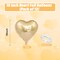 Champagne Gold Heart Balloons, 18 Inch Pastel Gold Heart Shaped Balloon, 12PCS Large Pastel Yellow Helium Foil Love Romantic Balloon for Marriage Wedding Bridal Engagement Party Anniversary Decoration